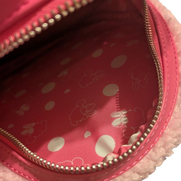Disney Loungefly Pink Scented Sherpa Mini Backpack main image 6